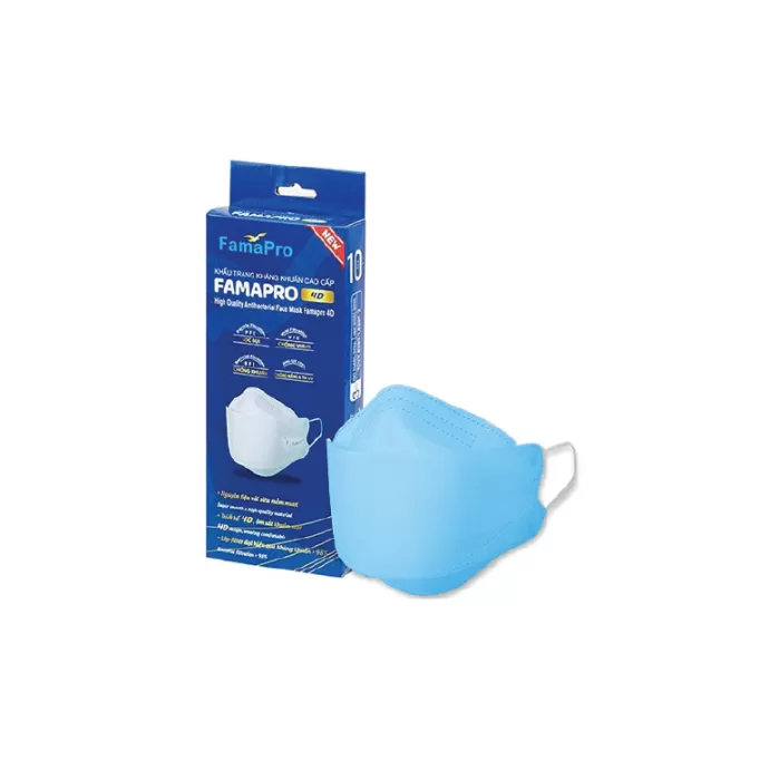 Khẩu Trang KF94 Famapro Xanh Hộp 10 Cái
